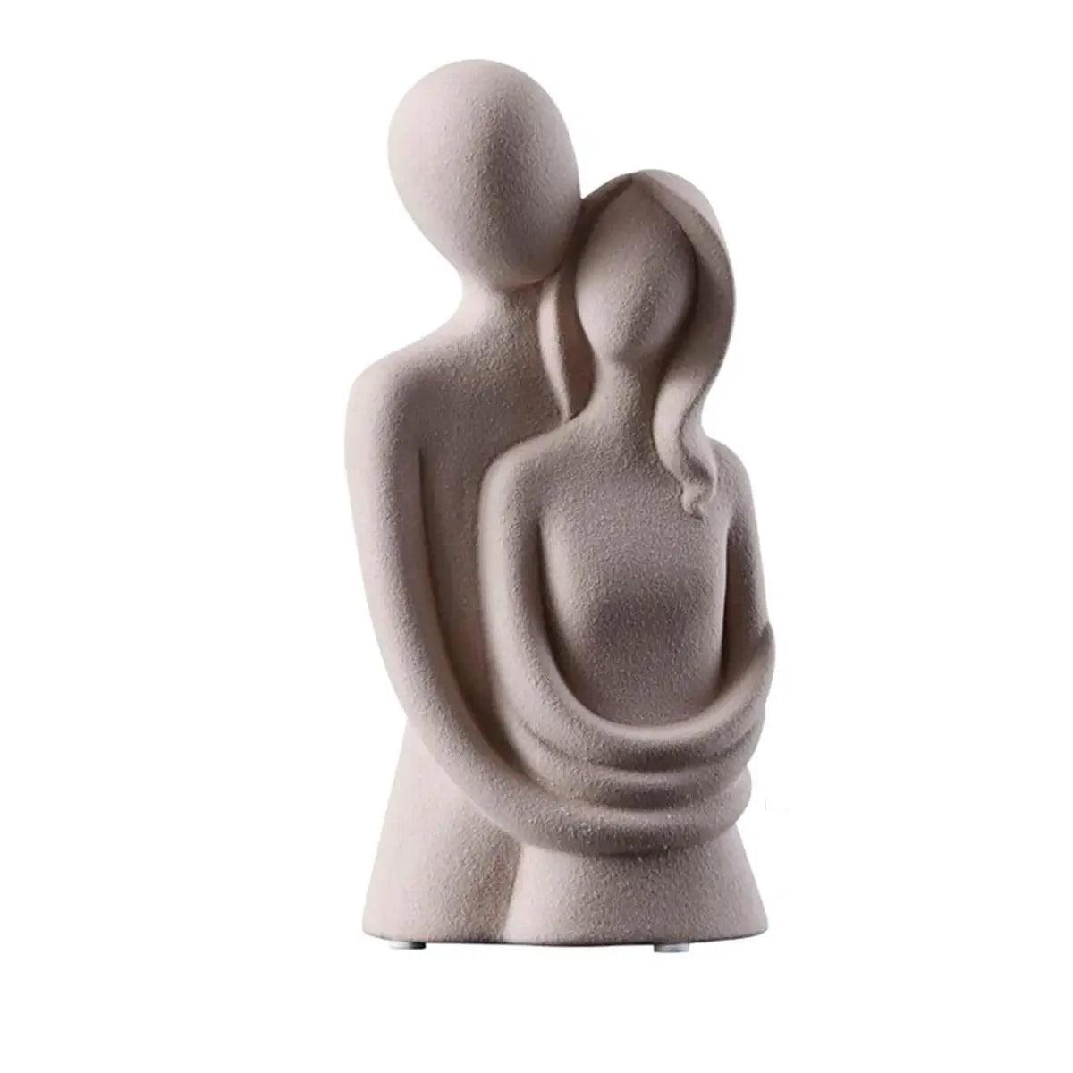 Escultura Decorativa em Resina Amor Entrelaçado