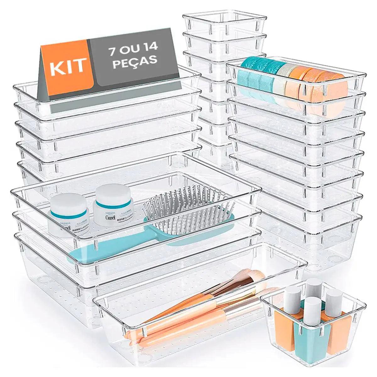 Kit Organizador de Acrílico para Gavetas