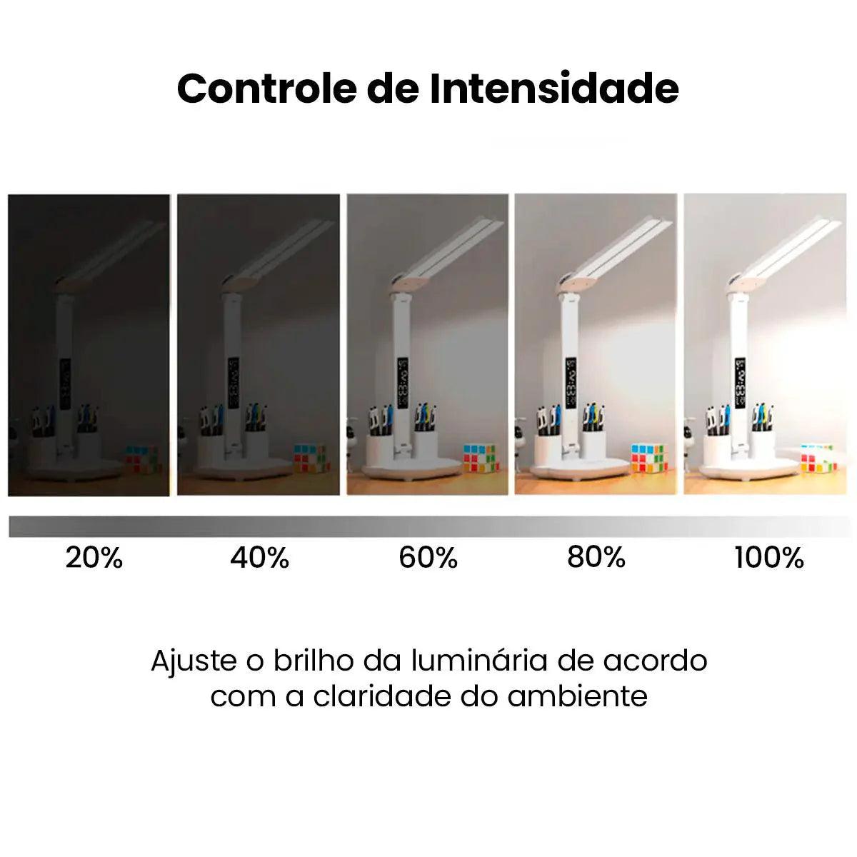 Luminária de Mesa Led Articulada